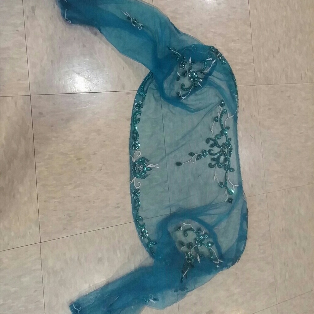 🔥Hand crafted sequined Choli/sheer cover - Picture 2 of 4